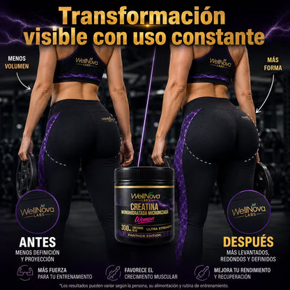 Creatina Monohidratada – Fuerza y Energía Femenina