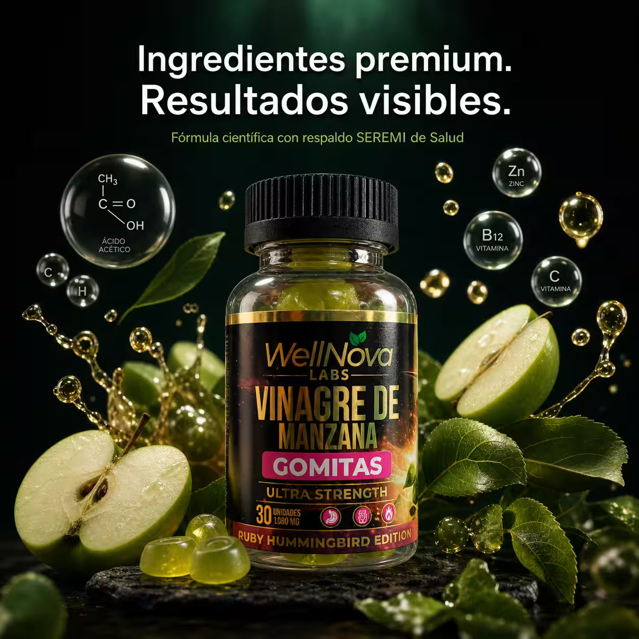 Vinagre de Manzana en Gomitas – Metabolismo y Energía