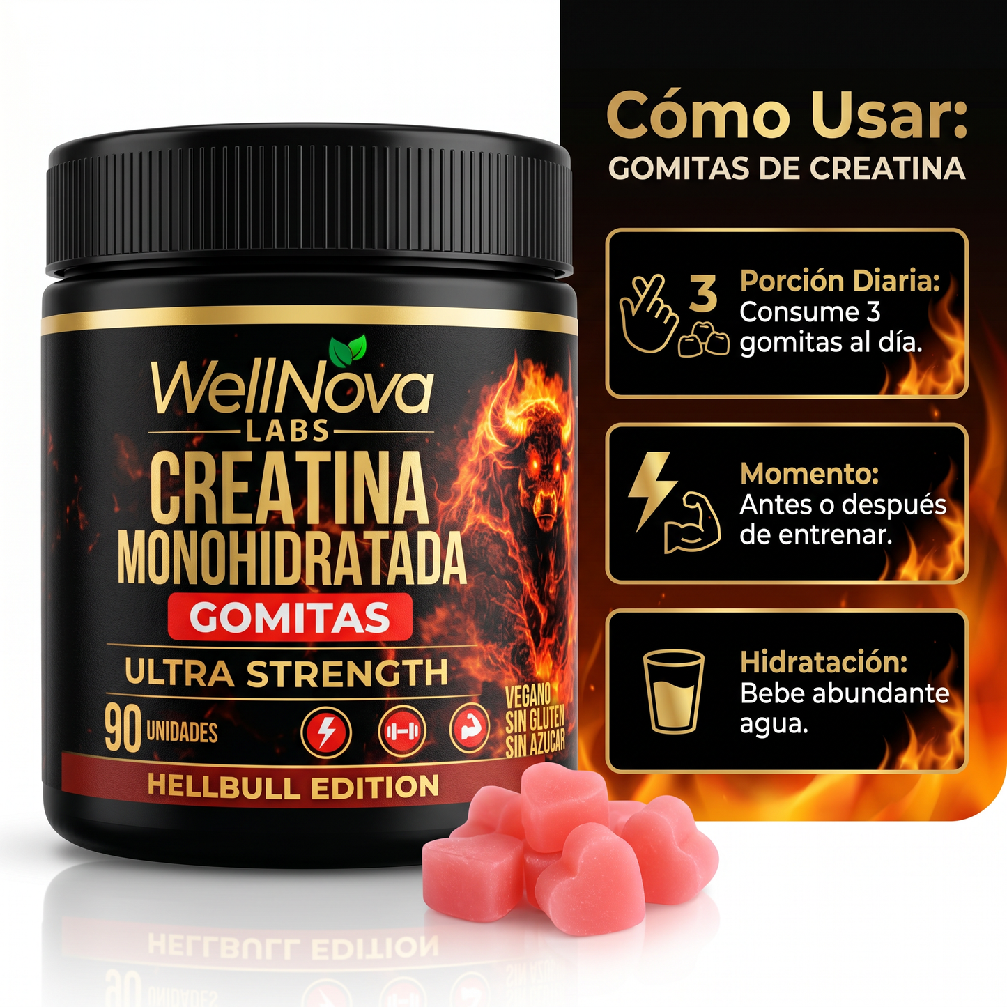 WellNova® Creatina en Gomitas