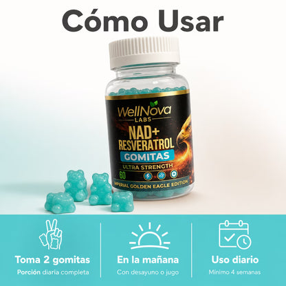 NAD+ y Resveratrol – Energía y Longevidad